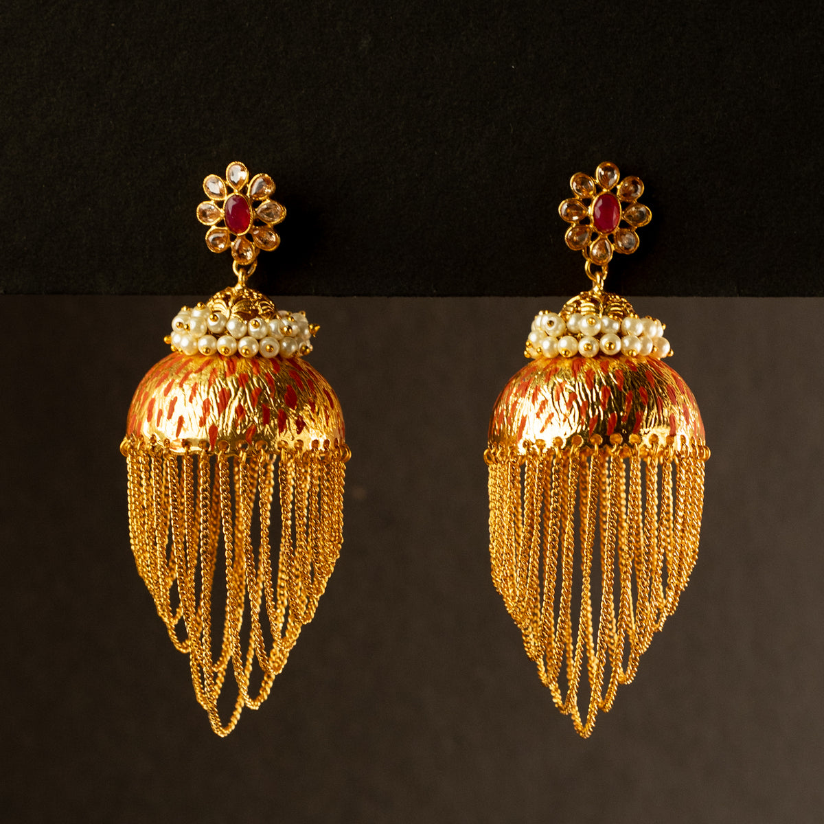 STELLA GOLDTONED ANTIQUE EARRINGS ER267