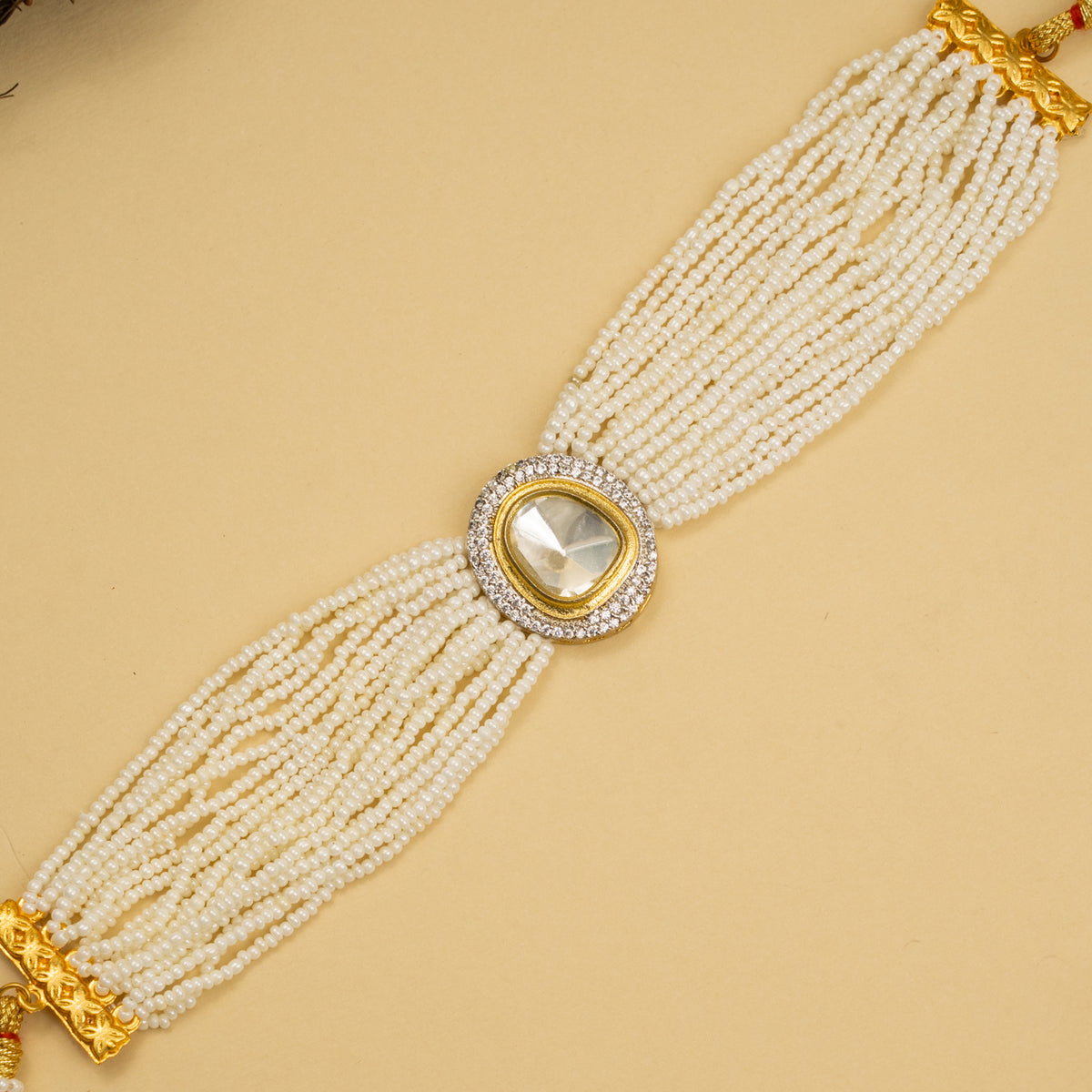 GIANNA POLKI BIJOUX PREMIUM HANDMADE CHOKER WITH EARRINGS CH108