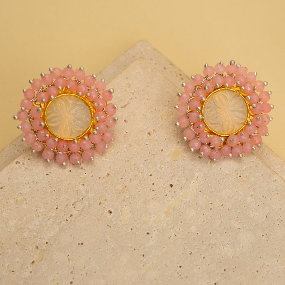 RUBY BIJOUX HANDMADE MONALISA MINIMALIST CHOKER WITH EARRINGS CH48