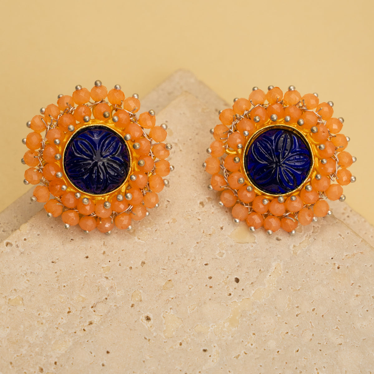 RUBY BIJOUX HANDMADE MONALISA MINIMALIST CHOKER WITH EARRINGS CH48