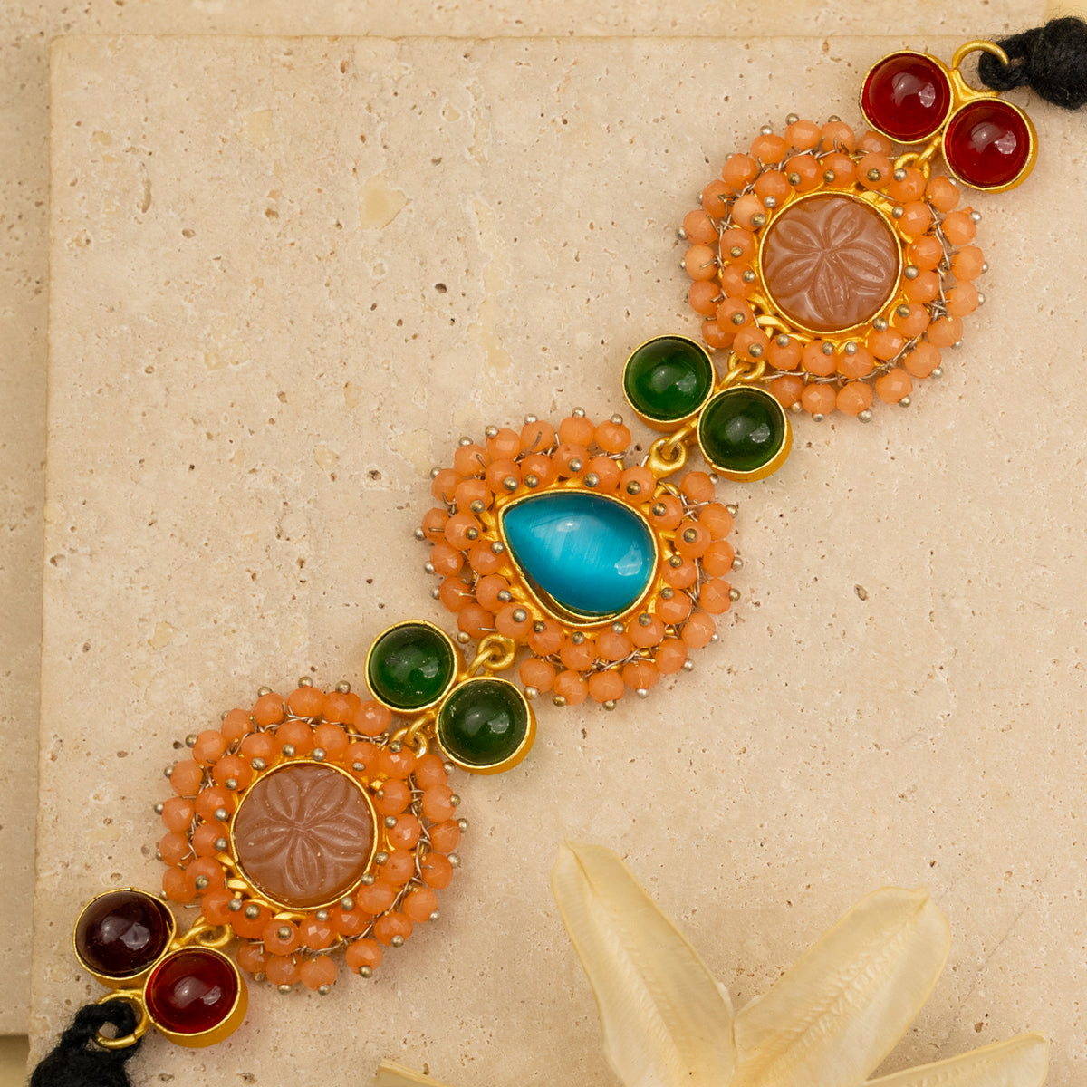 RUBY BIJOUX HANDMADE MONALISA MINIMALIST CHOKER WITH EARRINGS CH48