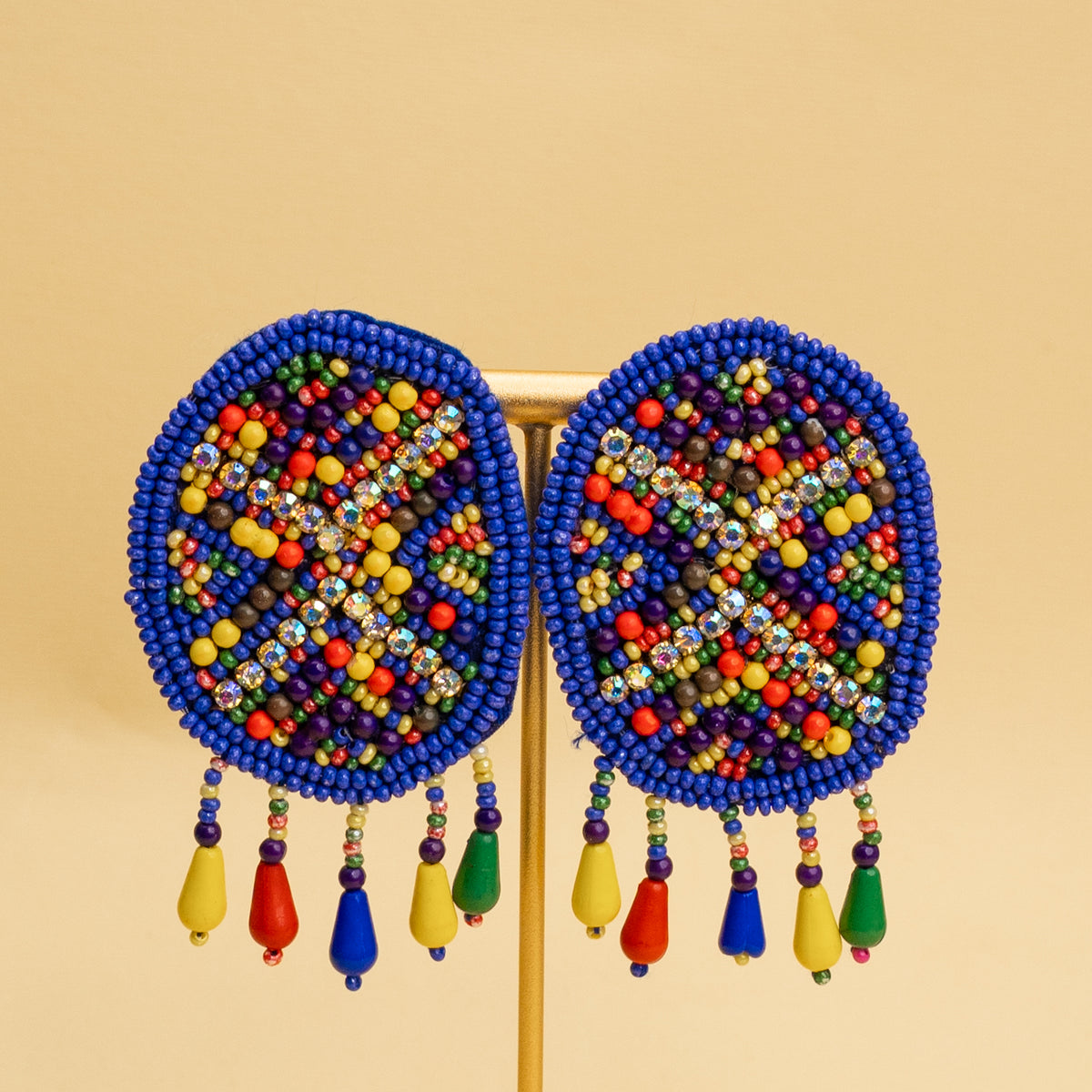 SOPHIA FABRIC AND BEADS HANDMADE AND HANDSTICHED MALA/ NECKPIECE ML139