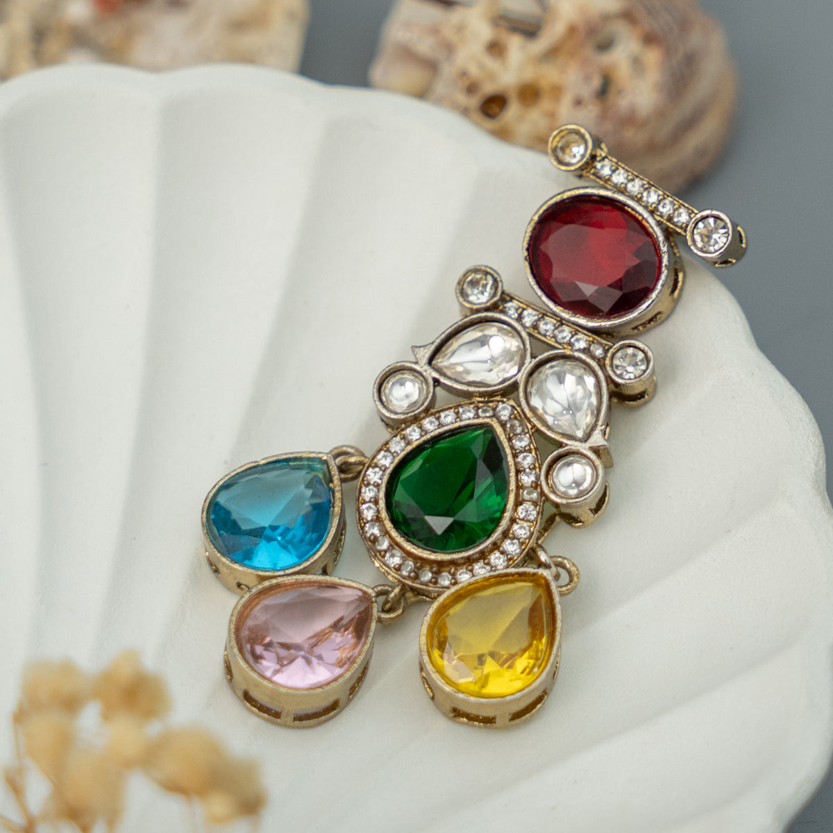 NOHA VISUAL PREMIUM SEMI HANDMADE VICTORIAN EARRINGS/DANGLER ER919