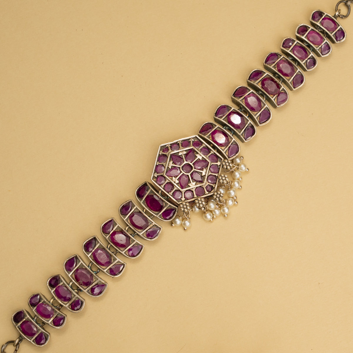 LILLIAN BIJOUX PREMIUM AND EXCLUSIVE HANDMADE CHOKER WITH EARRINGS CH129