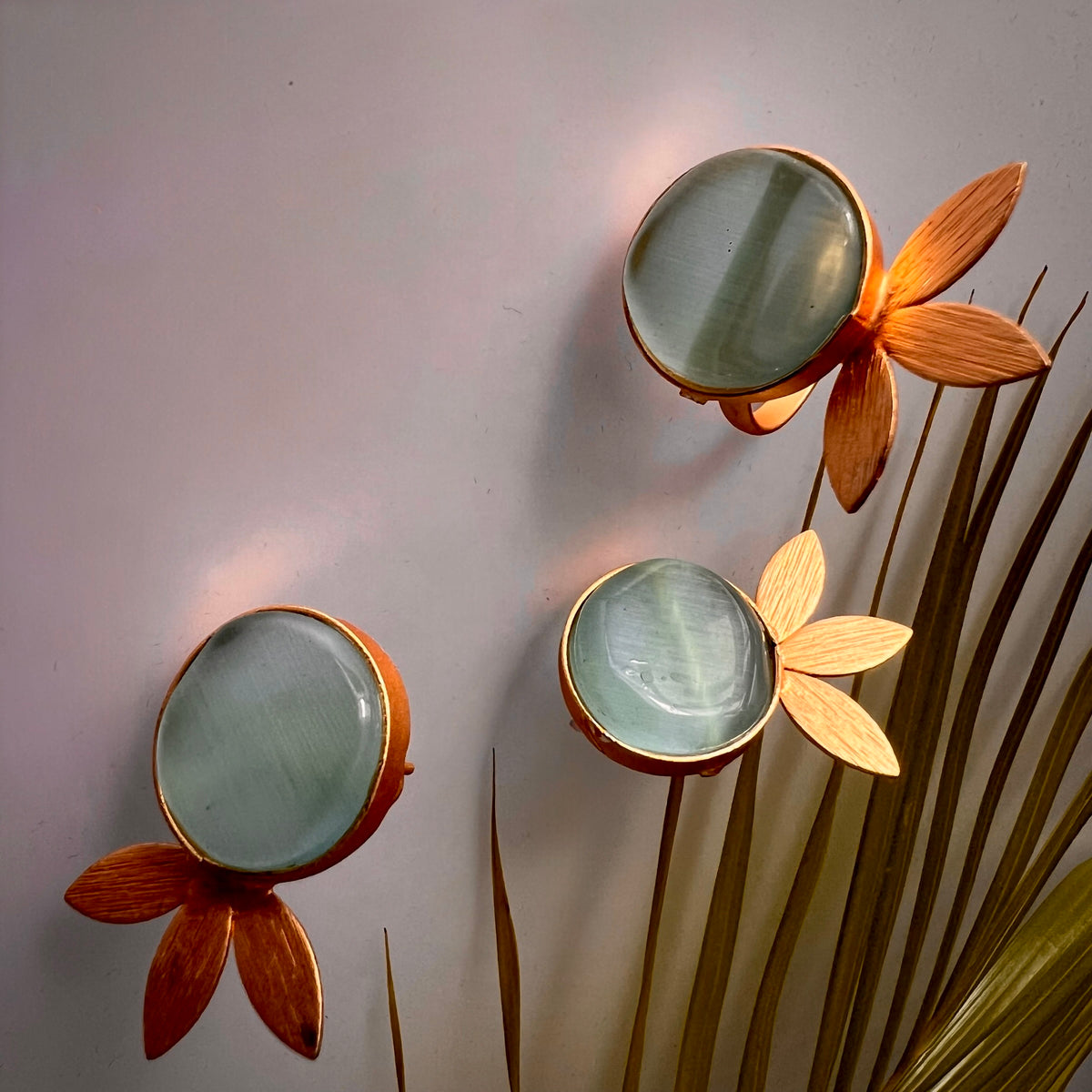 ROXANIA SET RING EARRING AND NECKLACE HANDMADE GOLD TONED PREMIUM NECKLACE/NECKPIECE EARRING SET NL30