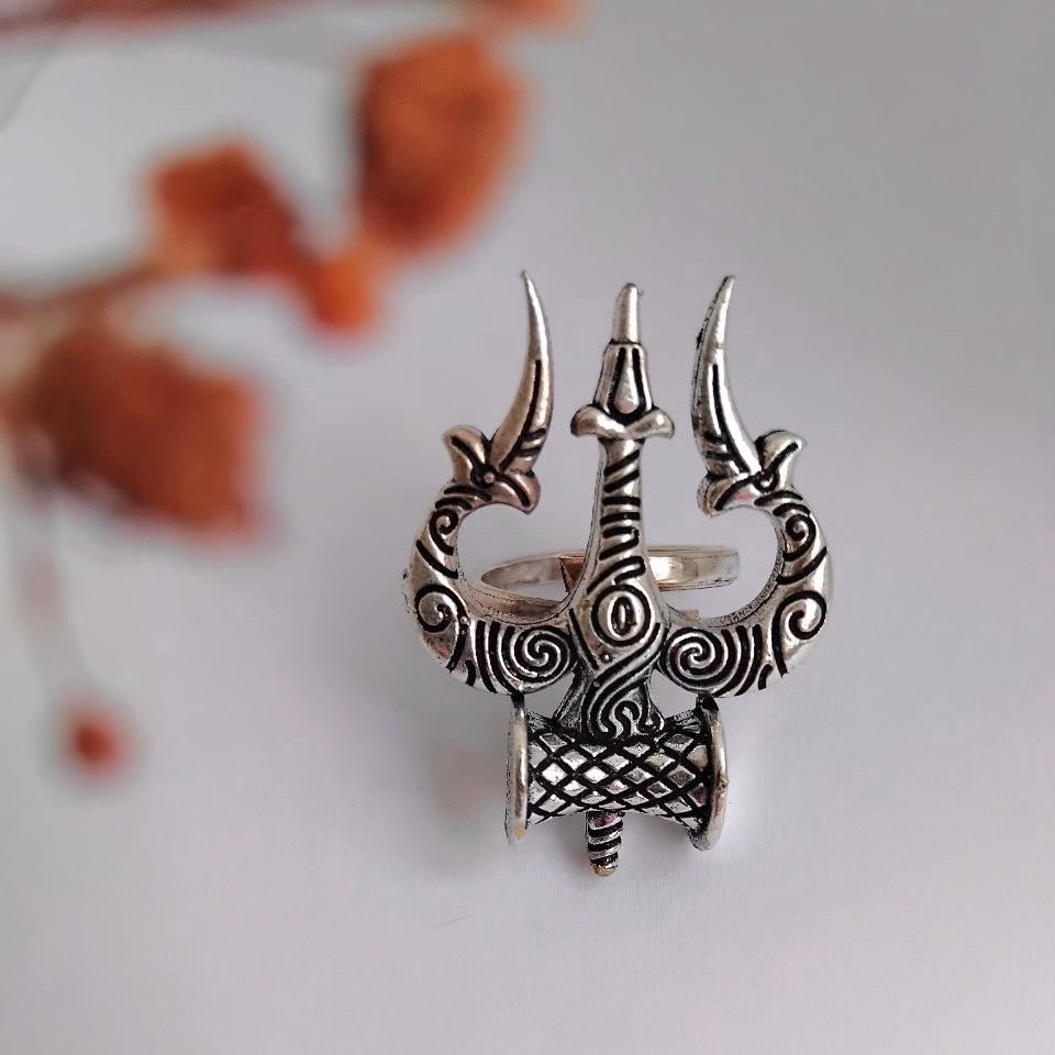 RISHABA TEMPLE OXIDIZED FINISH  RING R88