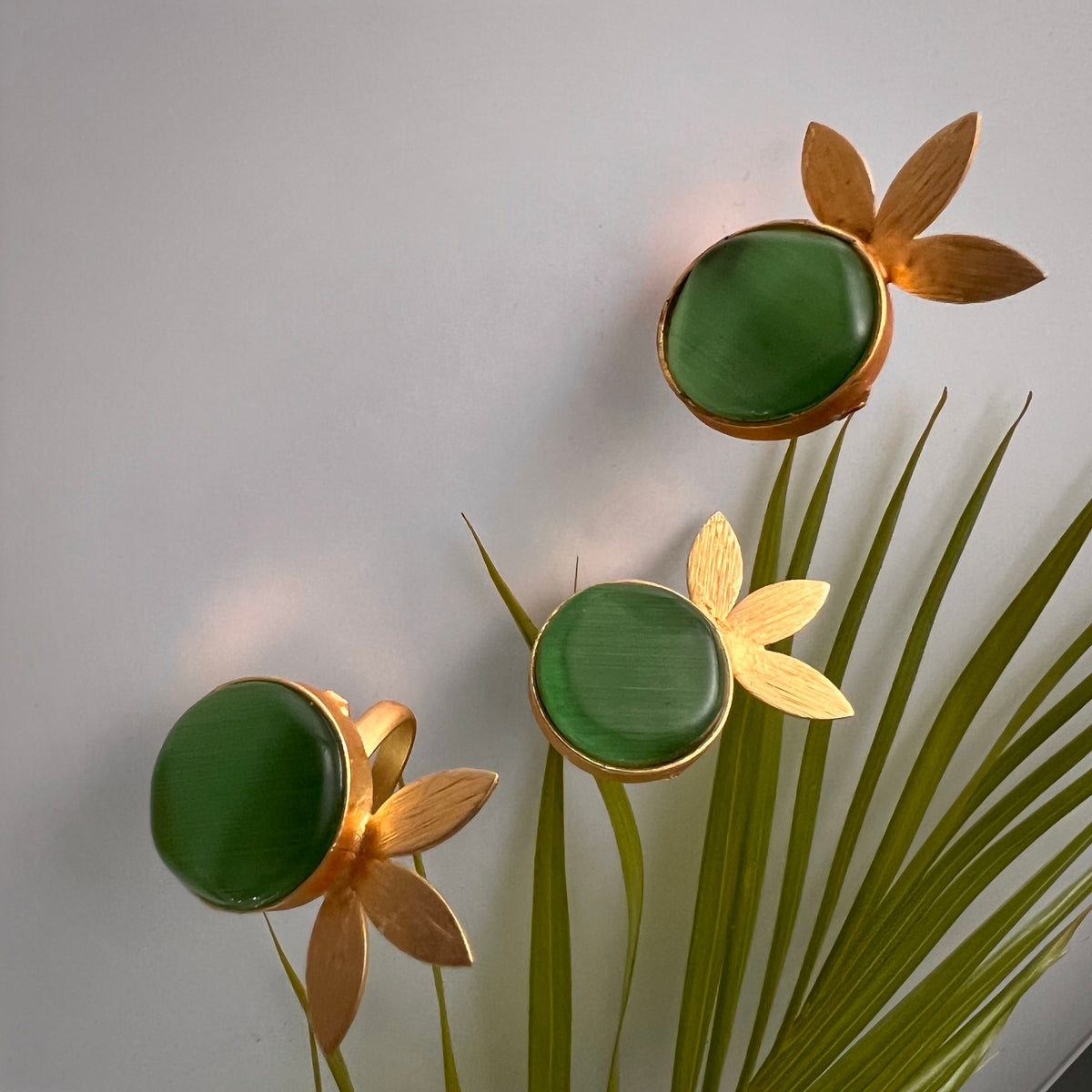 ROXANIA SET RING EARRING AND NECKLACE HANDMADE GOLD TONED PREMIUM NECKLACE/NECKPIECE EARRING SET NL30