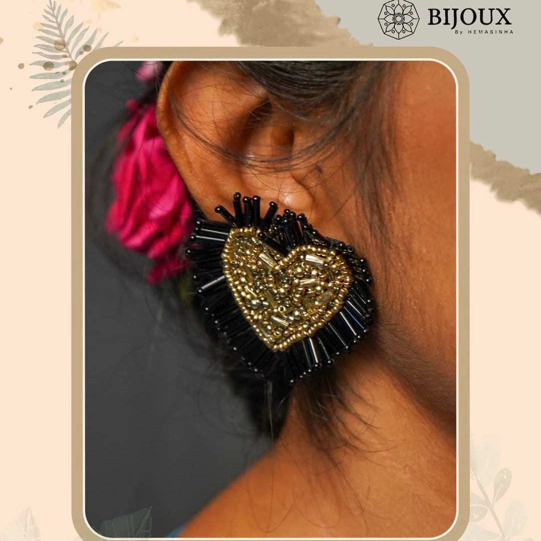 FIKALA FABRIC AND BEADS HANDMADE  EARRINGS/DANGLER ER547