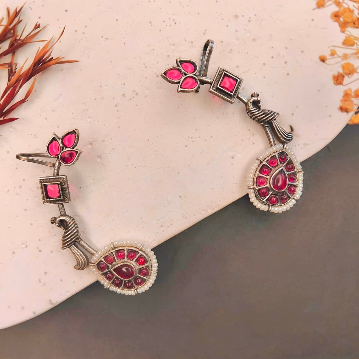 HARSHA ANTIQUE EAR CUFF/EARRINGS EA25