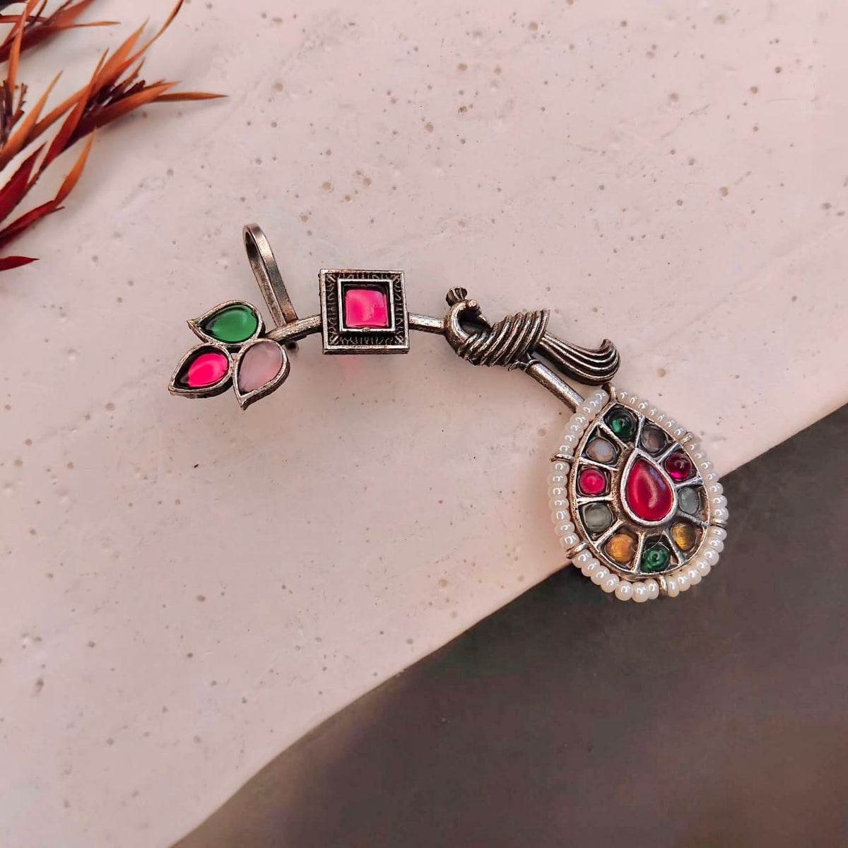 HARSHA ANTIQUE EAR CUFF/EARRINGS EA25