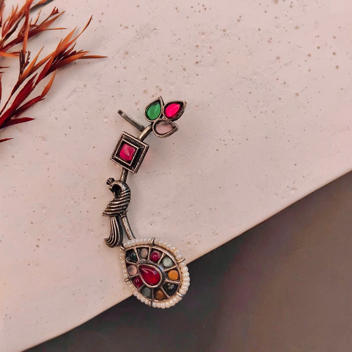 HARSHA ANTIQUE EAR CUFF/EARRINGS EA25