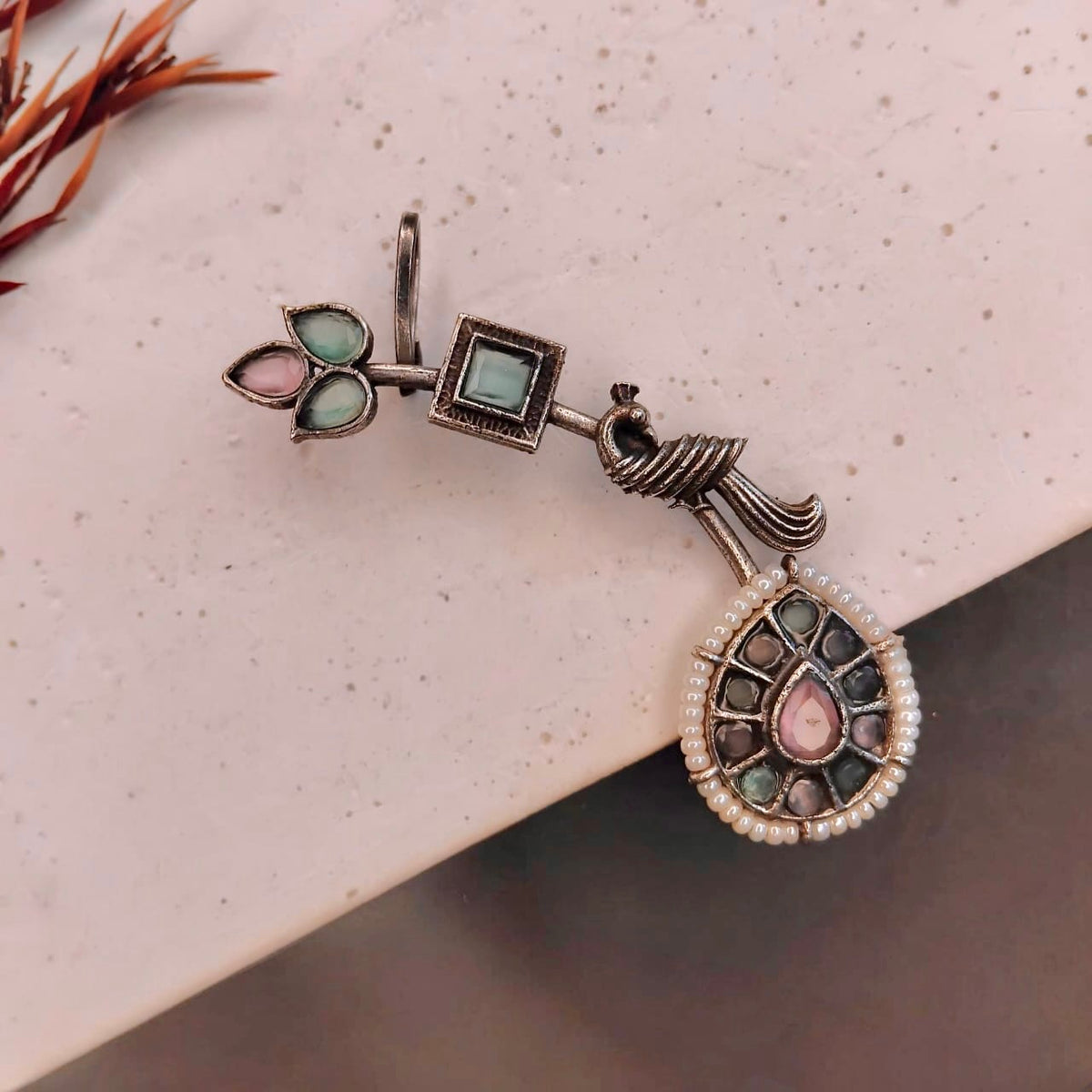 HARSHA ANTIQUE EAR CUFF/EARRINGS EA25