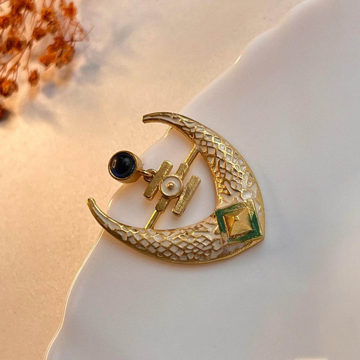 NIROSHA SEMI HANDMADE ANTIQUE EARRING/ DANGLER ER312