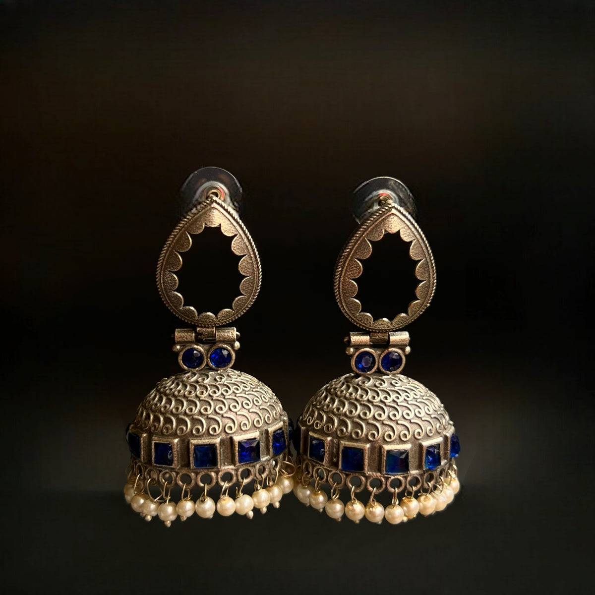 RINA SEMI HANDMADE BRASS JHUMKAS/EARRINGS ER305