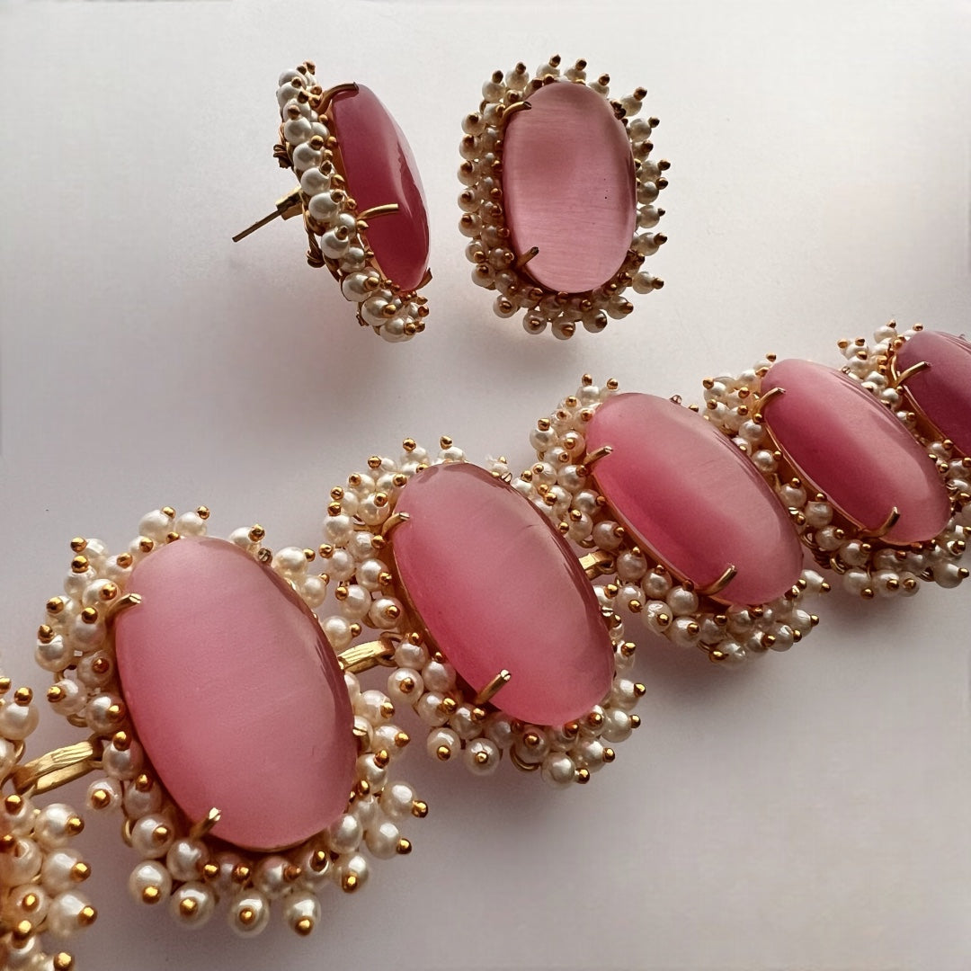 ELA BIJOUX PREMIUM AND EXCLUSIVE HANDMADE CHOKER WITH EARRINGS CH208