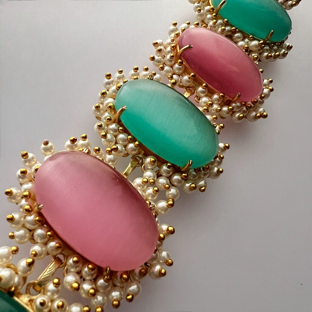 ELA BIJOUX PREMIUM AND EXCLUSIVE HANDMADE CHOKER WITH EARRINGS CH208