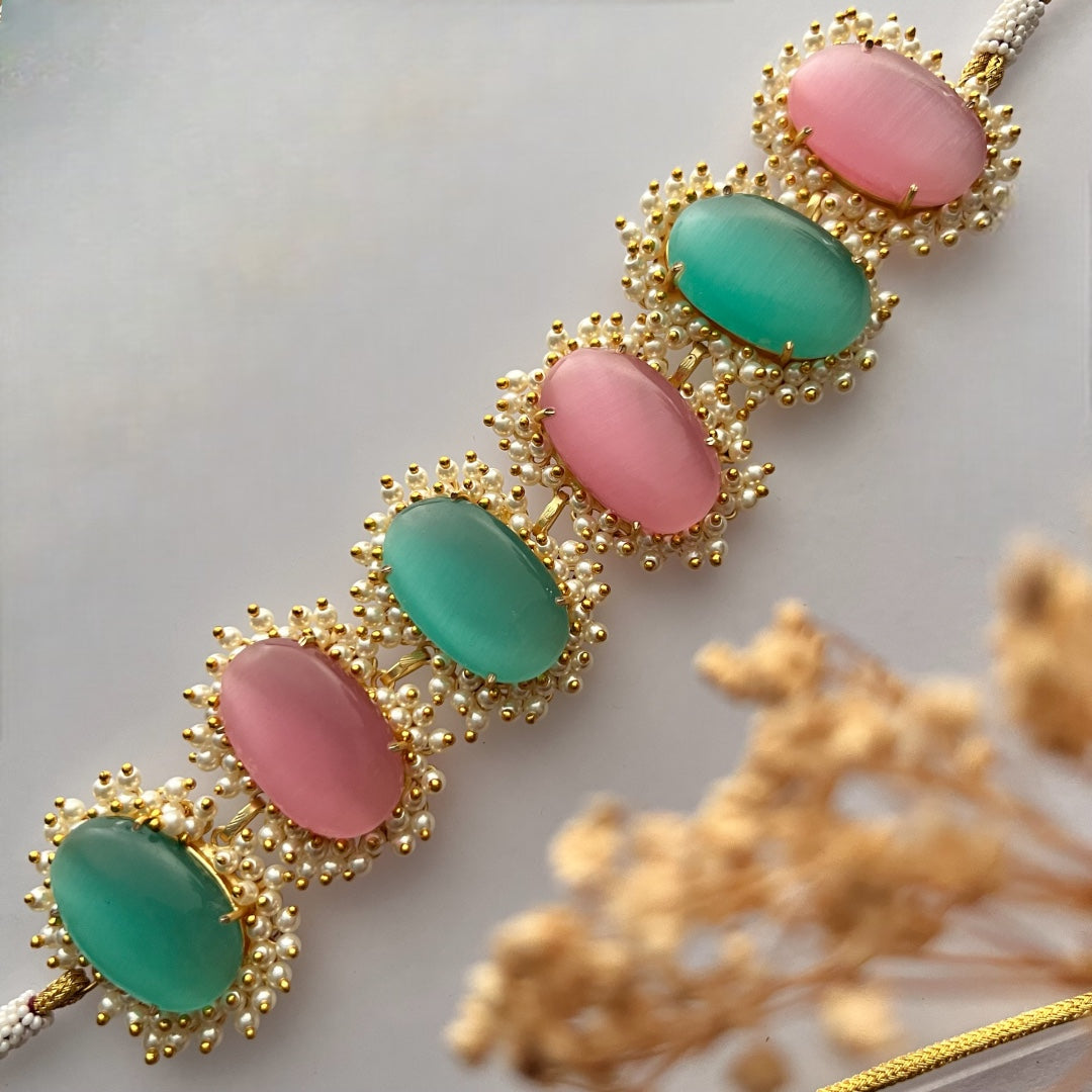 ELA BIJOUX PREMIUM AND EXCLUSIVE HANDMADE CHOKER WITH EARRINGS CH208