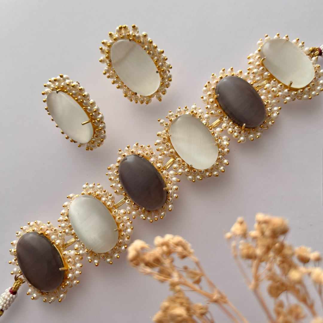 ELA BIJOUX PREMIUM AND EXCLUSIVE HANDMADE CHOKER WITH EARRINGS CH208