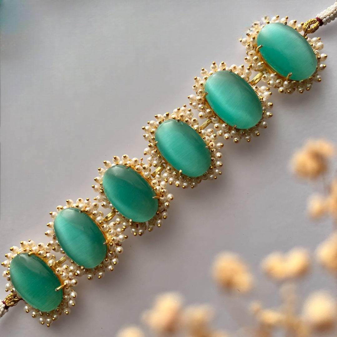 ELA BIJOUX PREMIUM AND EXCLUSIVE HANDMADE CHOKER WITH EARRINGS CH208