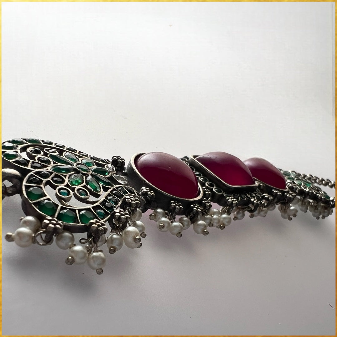 STELLA BIJOUX PREMIUM AND EXCLUSIVE SEMI HANDMADE CHOKER WITH EARRINGS CH125