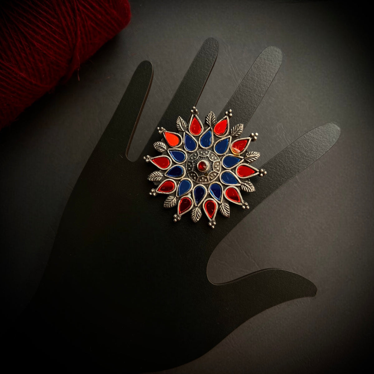 LILLY PRO AFGHANI MEENA FINGER RING R45