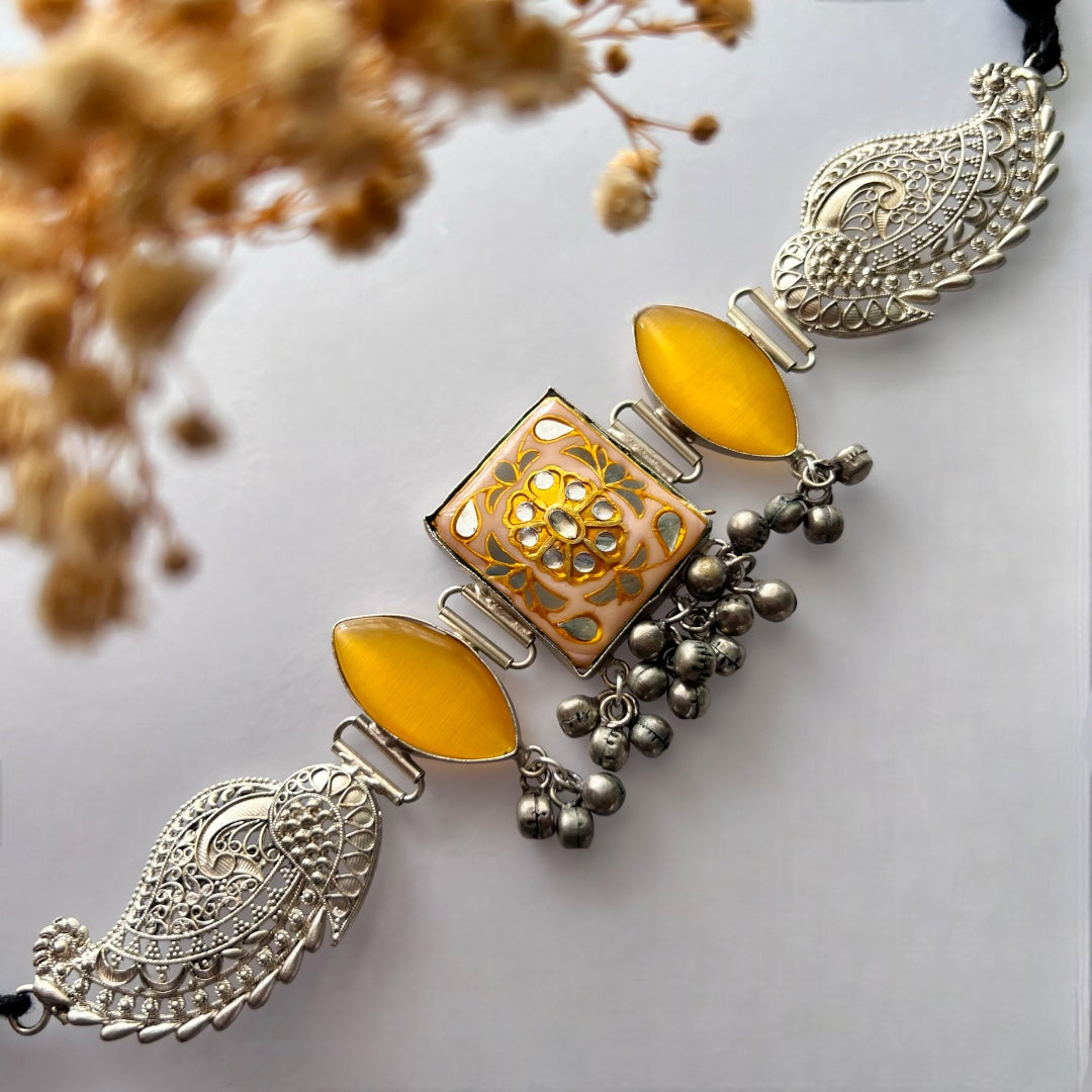 SHIRINA BIJOUX PREMIUM AND EXCLUSIVE HANDMADE CHOKER WITH EARRINGS CH81