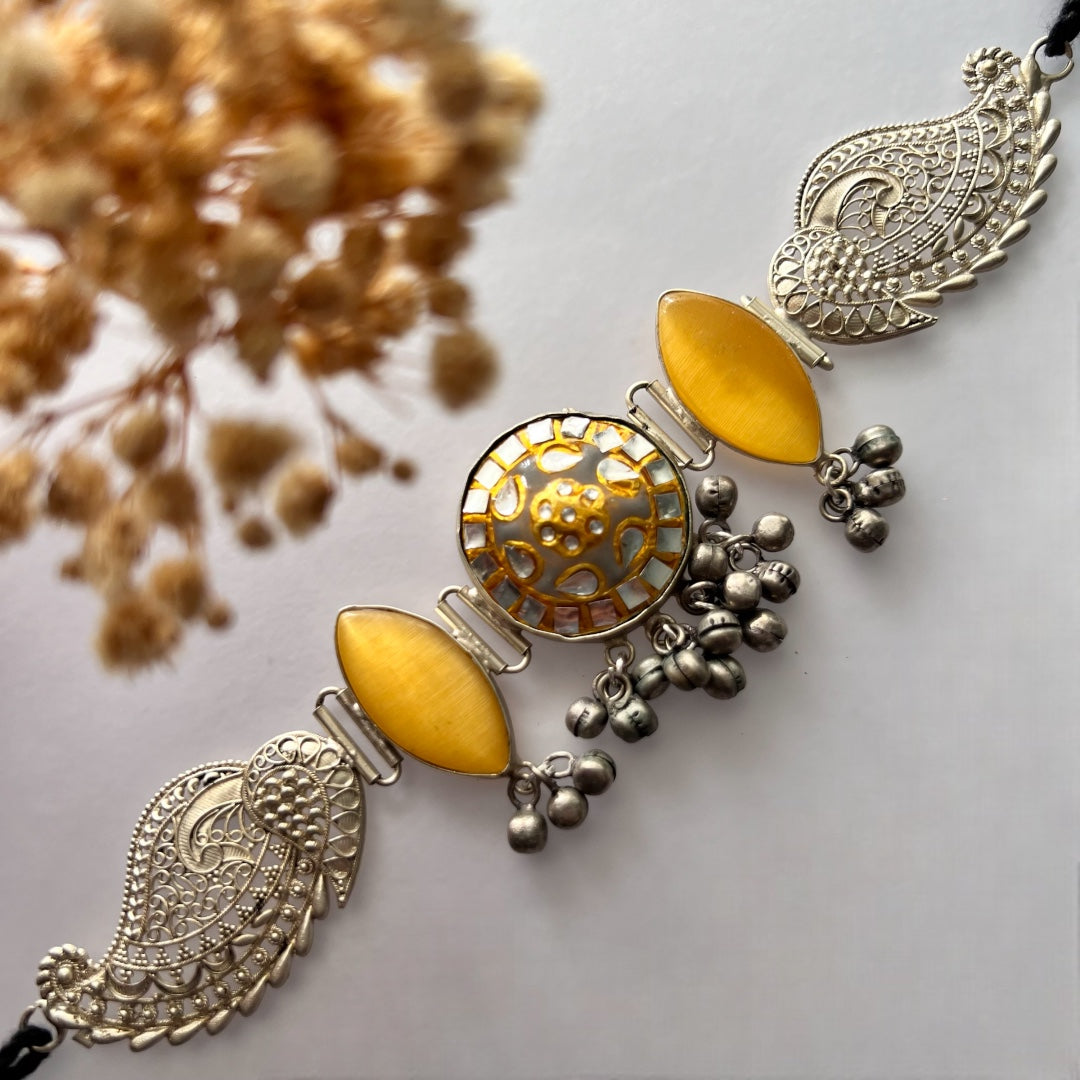 SHIRINA BIJOUX PREMIUM AND EXCLUSIVE HANDMADE CHOKER WITH EARRINGS CH81