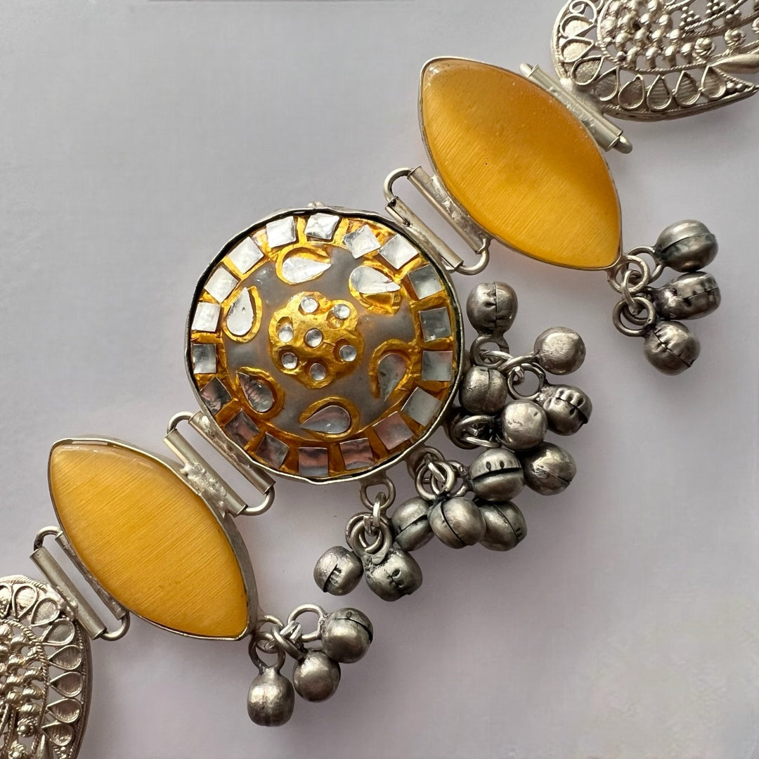 SHIRINA BIJOUX PREMIUM AND EXCLUSIVE HANDMADE CHOKER WITH EARRINGS CH81