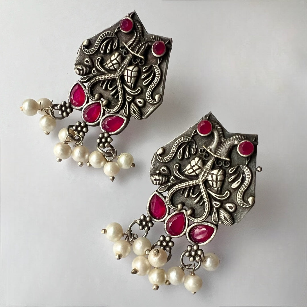 VIKARA BIJOUX PREMIUM AND EXCLUSIVE SEMI HANDMADE CHOKER WITH EARRINGS CH68