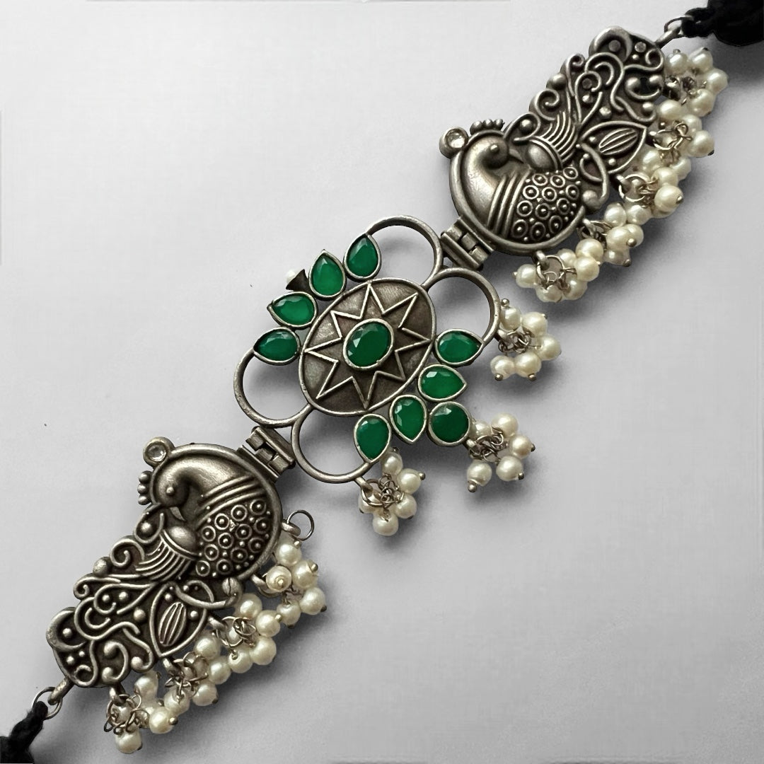 VIKARA BIJOUX PREMIUM AND EXCLUSIVE SEMI HANDMADE CHOKER WITH EARRINGS CH68