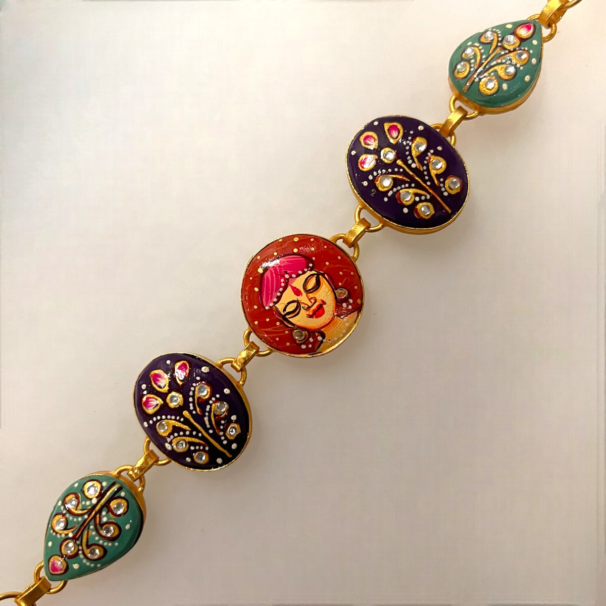 YADASH HANDMADE AND HAND PAINTED CHOKER/NECKPIECE-CH425