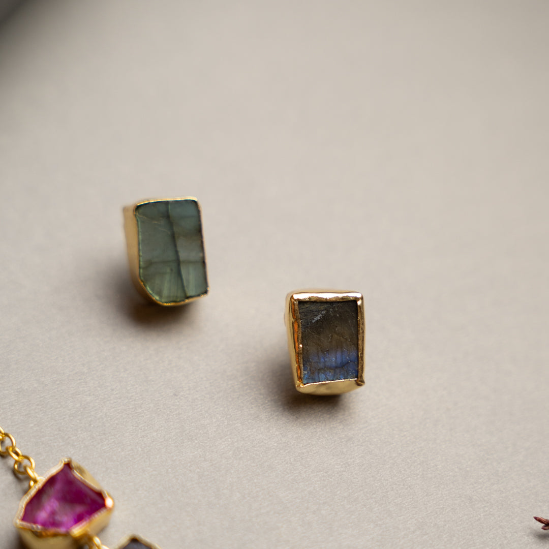 BOWIE PREMIUM 18K PLATED HANDMADE ANTIQUE NECKPIECE/NECKLACE EARRINGS NL254