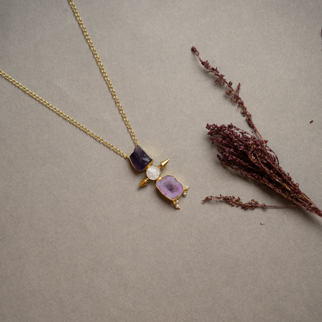 HARGAR PREMIUM 18K PLATED  HANDMADE PREMIUN NECKPIECE/NECKLACE NL255