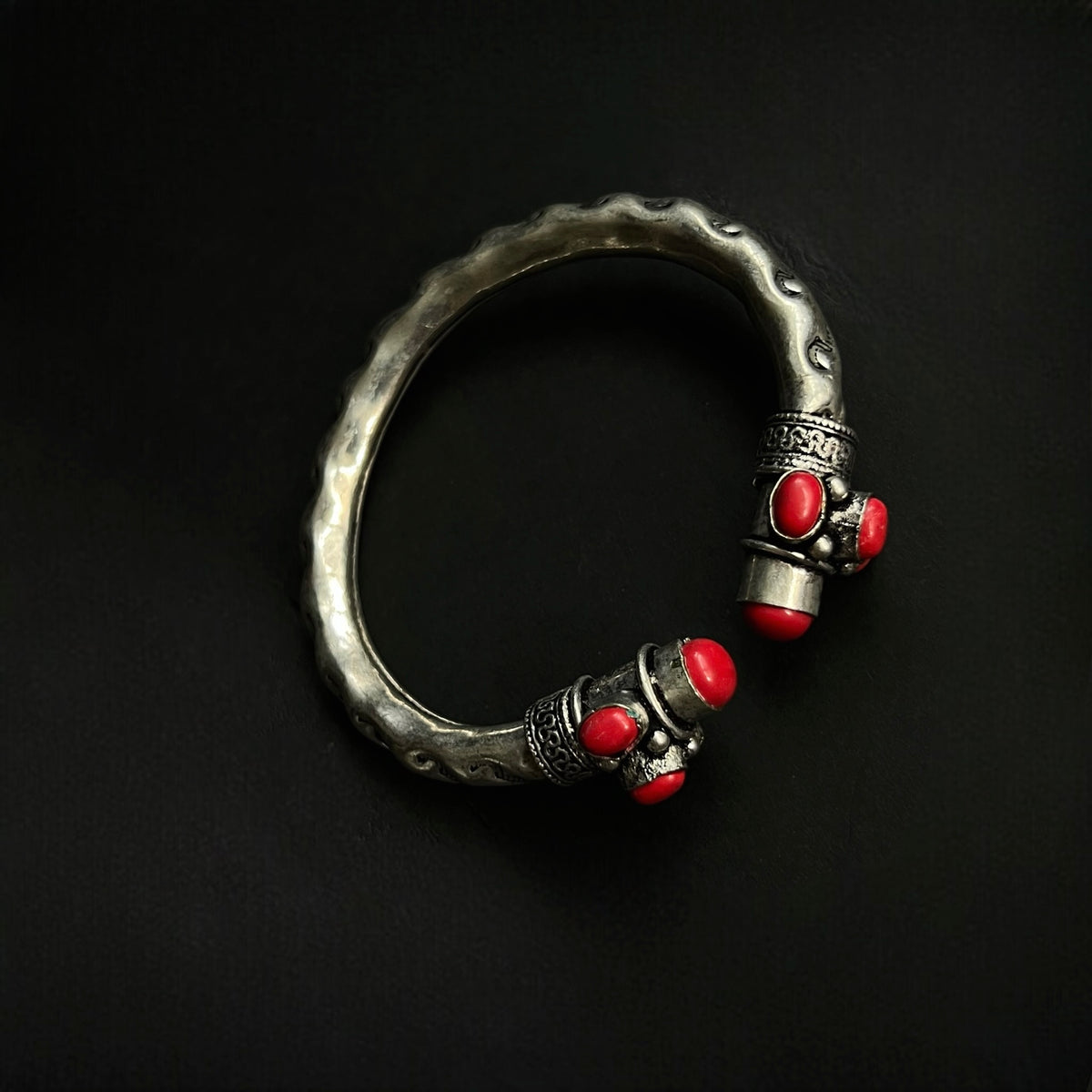 RANA BLACK POLISH HAND CUFFS/BRACELET/BANGLES/KADAS BR78