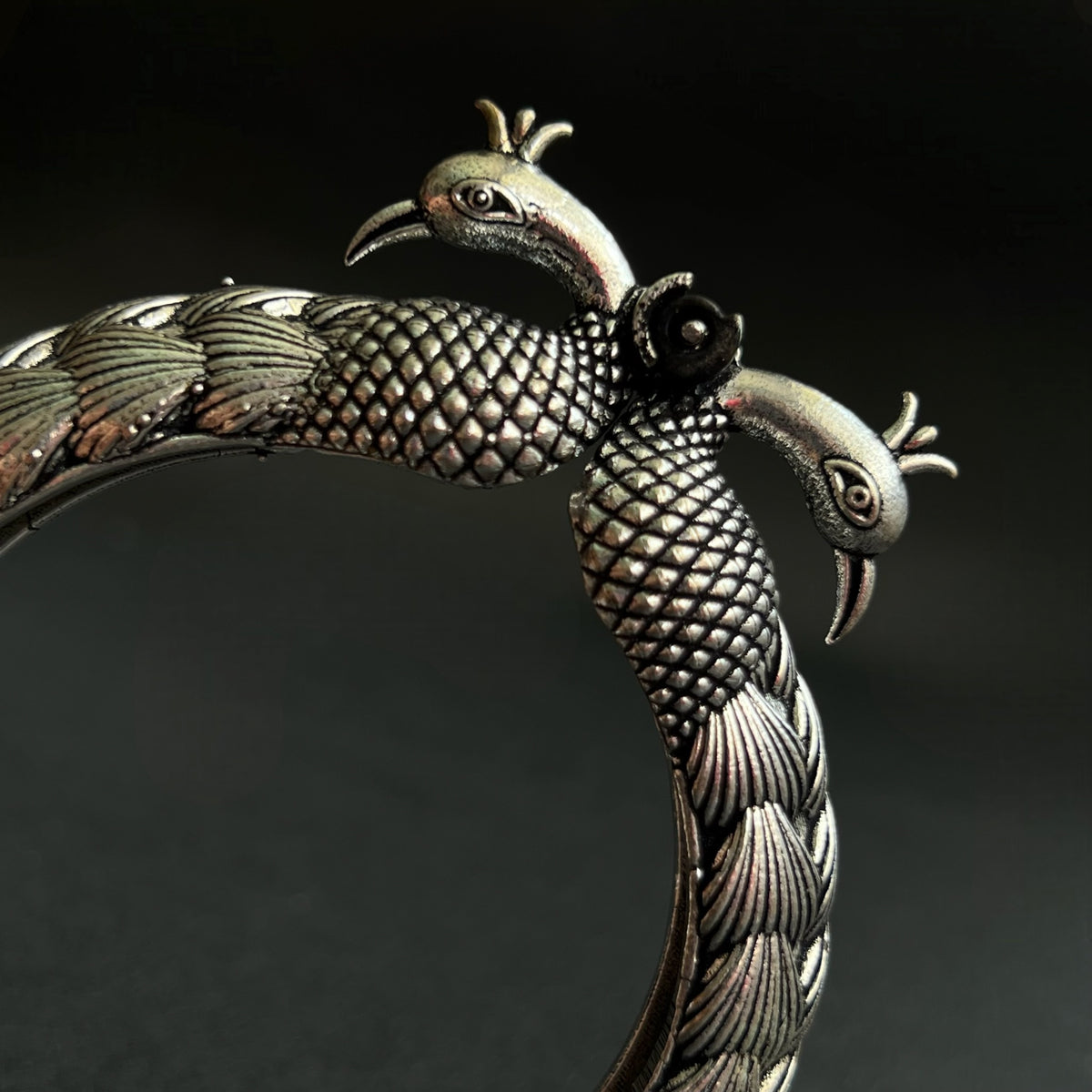 NIMISHA BLACK POLISH HAND CUFFS/BRACELET/BANGLES/KADAS BR76