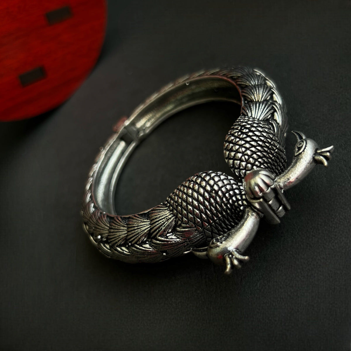 NIMISHA BLACK POLISH HAND CUFFS/BRACELET/BANGLES/KADAS BR76