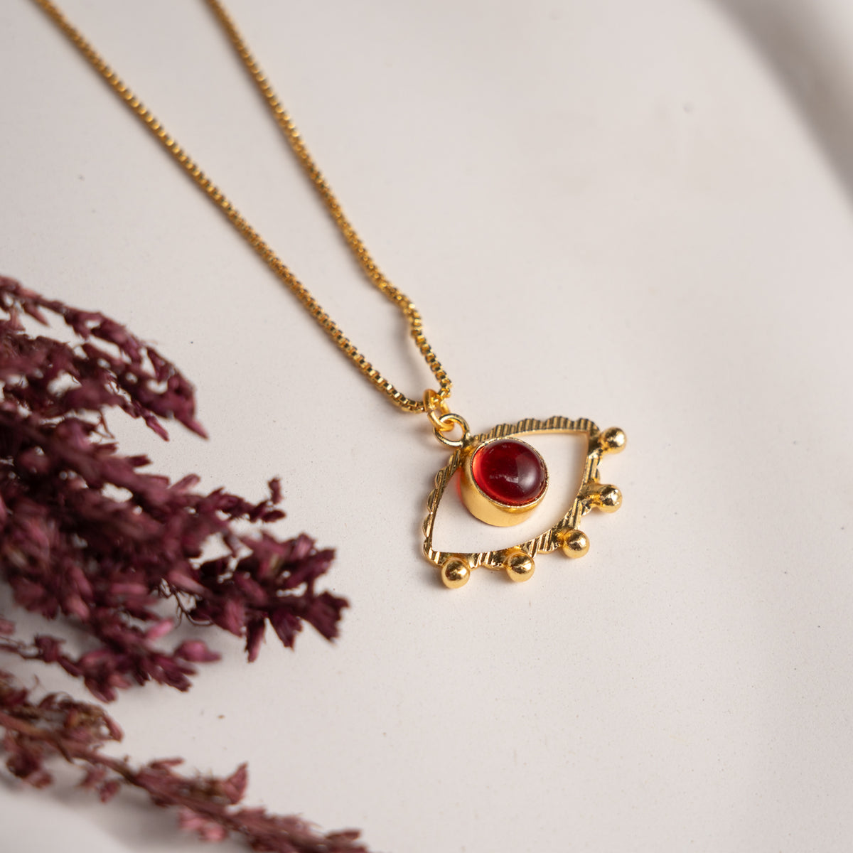 ELOISE GOLD TONED HANDMADE HAND HAMMERED NECKLACE WITH EARRINGS OF23