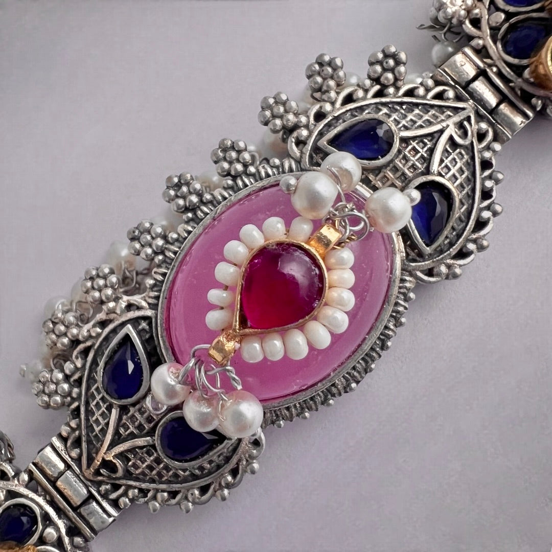 VISHUNA BIJOUX PREMIUM AND EXCLUSIVE HANDMADE CHOKER WITH EARRINGS CH150