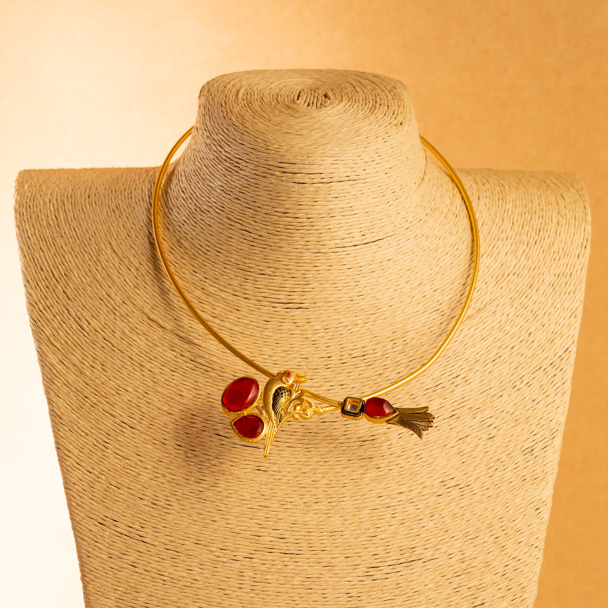 ANUHA HANDMADE HAND HAMMERED ANTIQUE NECKPIECE/NECKLACE/HASLI NL18