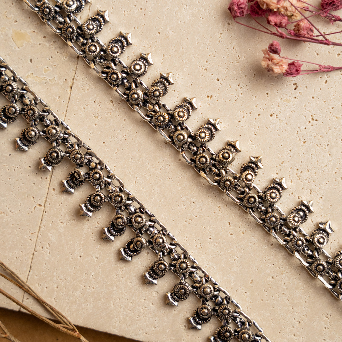 VINAMI OXIDIZED ANKLETS AK02