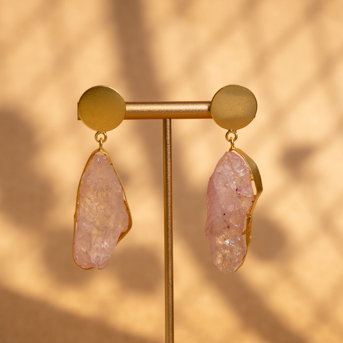 LIYA HANDMADE RAW STONE AND HAND PAINTED CHOKER WITH EARRINGS CH305