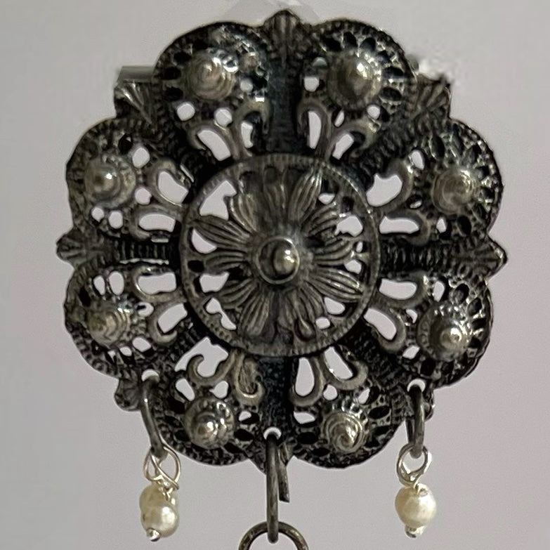 PETITE ZAHRA AFGHANI RAW AND RUSTIC AND VINTAGE JUMBO JHUMKAS AF16