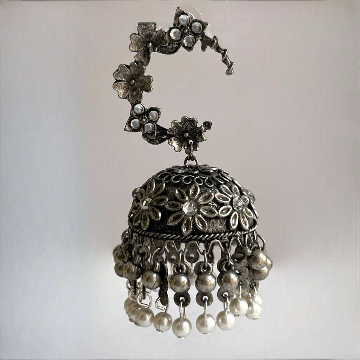 AMSA AFGHANI RAW AND RUSTIC AND VINTAGE JUMBO JHUMKAS AF17