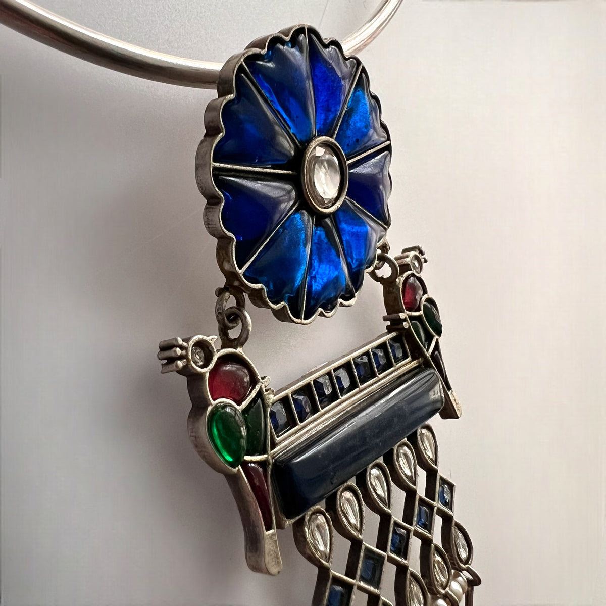 MING BIJOUX PREMIUM AND EXCLUSIVE SEMI HANDMADE HASLI/NECKPIECE WITH EARRINGS CH421