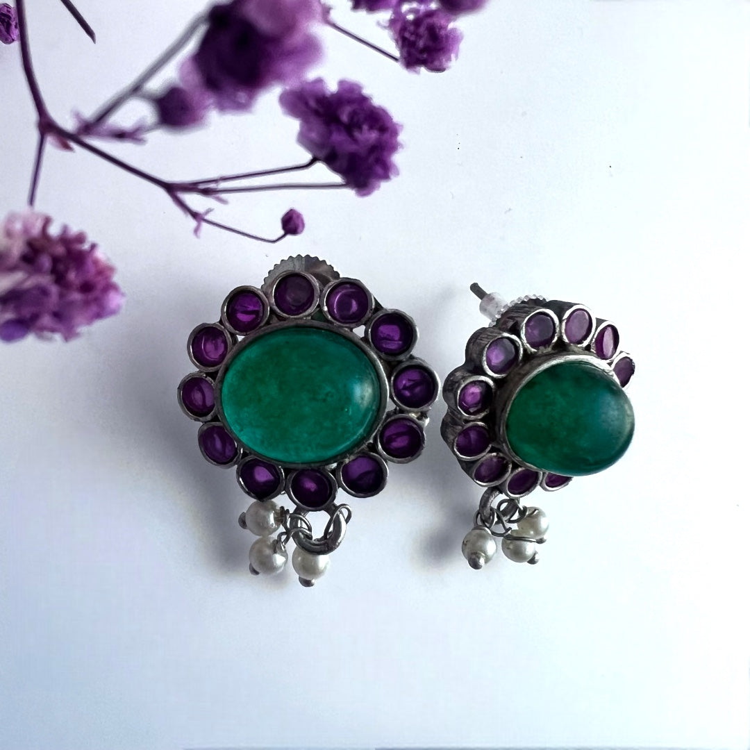 RYLEE BIJOUX PREMIUM AND EXCLUSIVE RUSTIC FINISH HANDMADE CHOKER WITH EARRINGS CH303