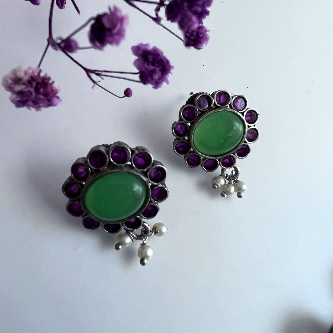 RYLEE BIJOUX PREMIUM AND EXCLUSIVE RUSTIC FINISH HANDMADE CHOKER WITH EARRINGS CH303