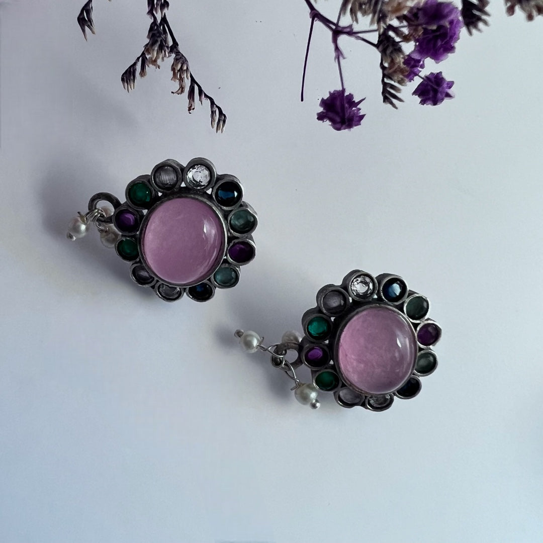 RYLEE BIJOUX PREMIUM AND EXCLUSIVE RUSTIC FINISH HANDMADE CHOKER WITH EARRINGS CH303