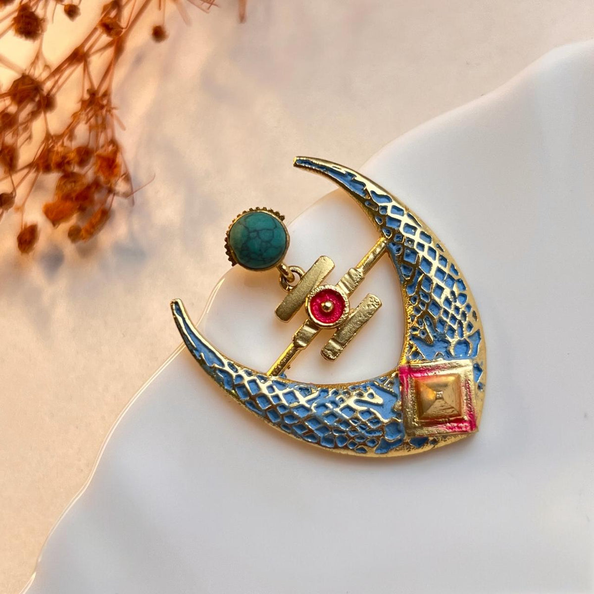 NIROSHA SEMI HANDMADE ANTIQUE EARRING/ DANGLER ER312