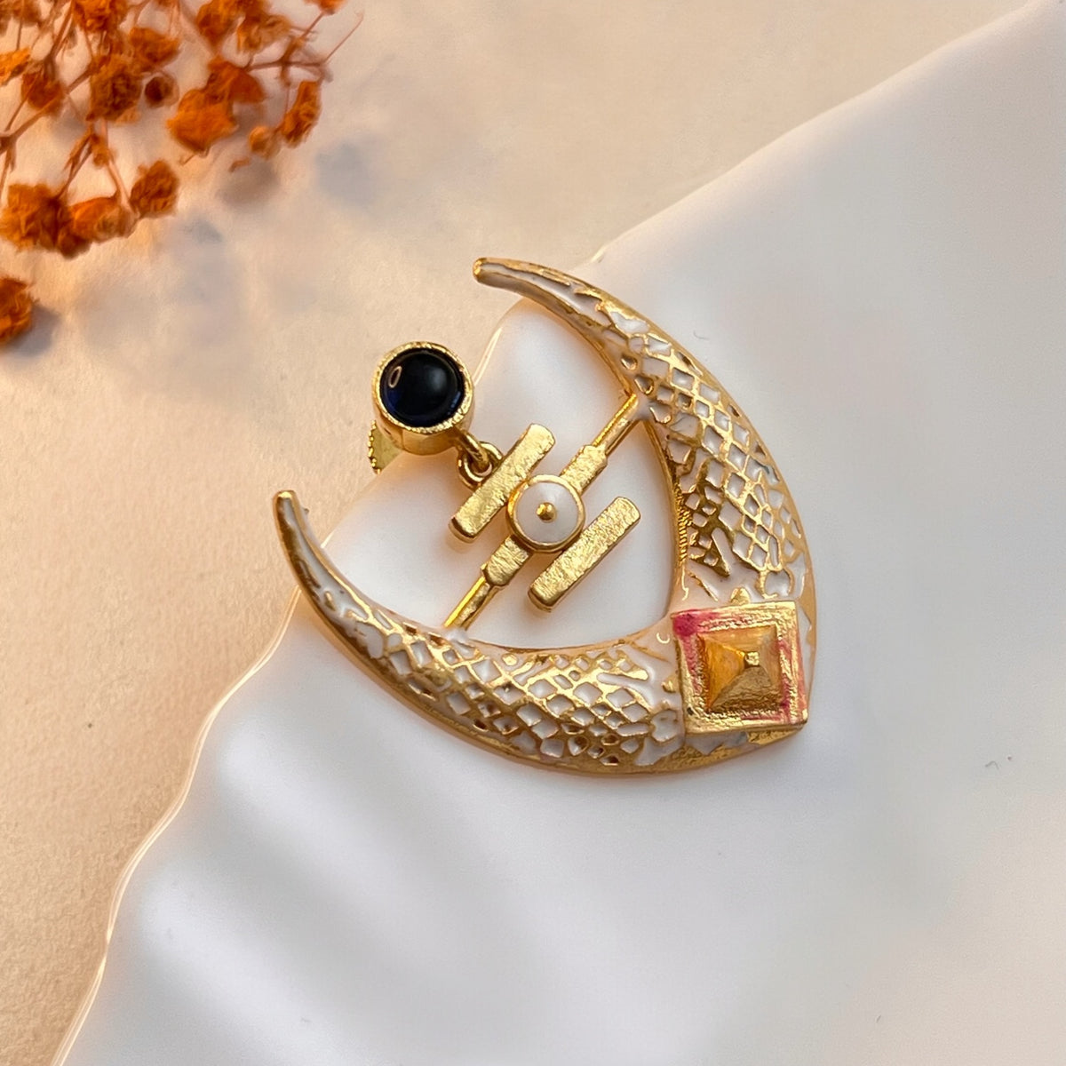 NIROSHA SEMI HANDMADE ANTIQUE EARRING/ DANGLER ER312