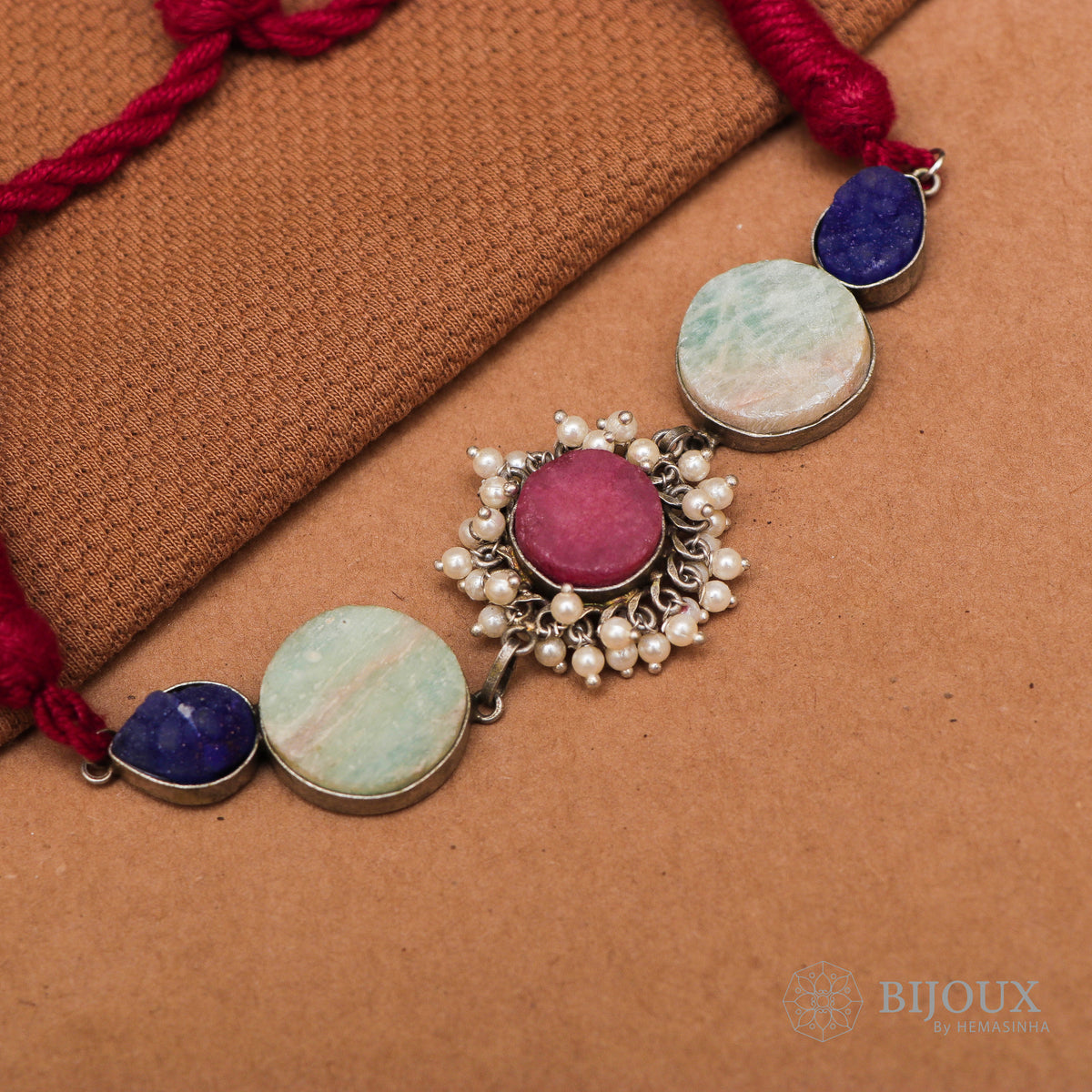 REHANA BIJOUX PREMIUM AND EXCLUSIVE NATURAL STONE HANDMADE CHOKER CH75